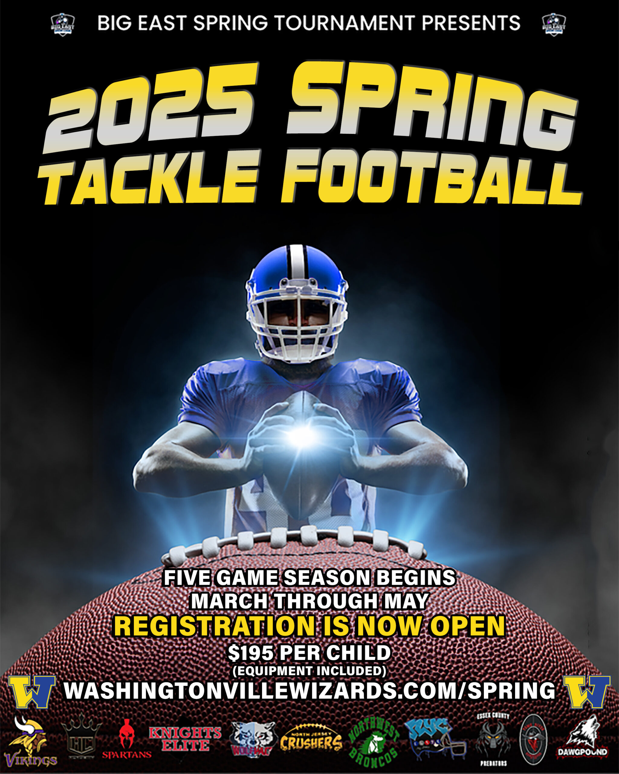 2025 Spring Football Flyer